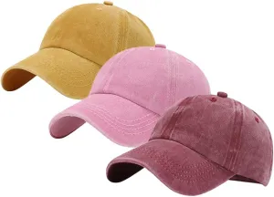 3 Pack Toddler Hat Toddler Baseball Hats for 2-7 Years Boys and Girls