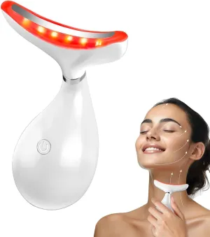 Anti Wrinkle Device, Vibration Face and Neck Massager, Seven Massage Effects to Make Skin Tightening and Smoothness (White) (Japanese Edition)