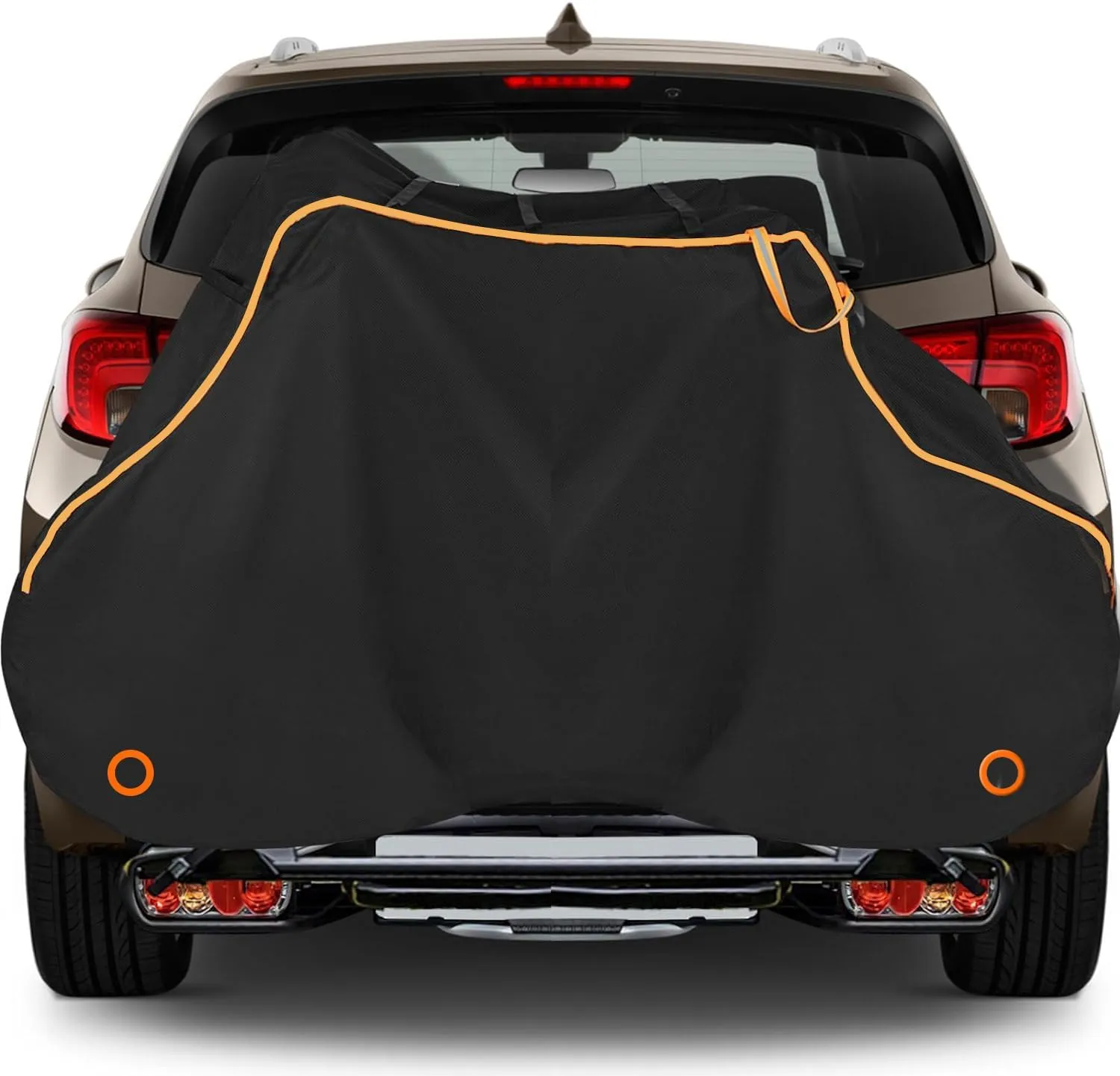 Bike Cover Outdoor Waterproof Transport Rack Storage Bicycle Cover,Rain Dust Resistant Wind Proof Lock Hole UV Coated,75L x 39W x 26H Inch (Black)