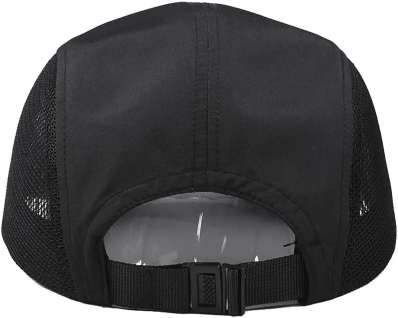 Clakllie Quick Dry Short Bill Baseball Cap Breathable Mesh Back Hat Lightweight Cooling Sports Cap Soft Top Trucker Hat