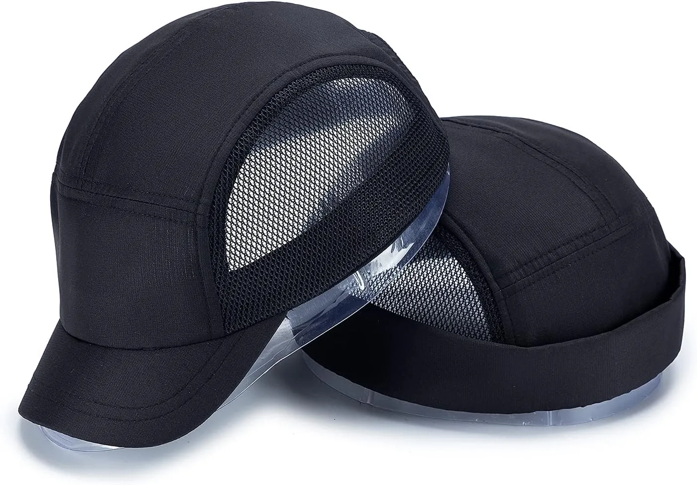 Clakllie Quick Dry Short Bill Baseball Cap Breathable Mesh Back Hat Lightweight Cooling Sports Cap Soft Top Trucker Hat