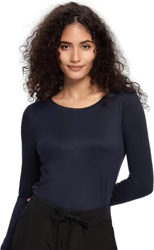 COZYFIT Underscrub Long Sleeve Women - Crew Neck Scrubs Undershirts for Nurse with Soft Fabric
