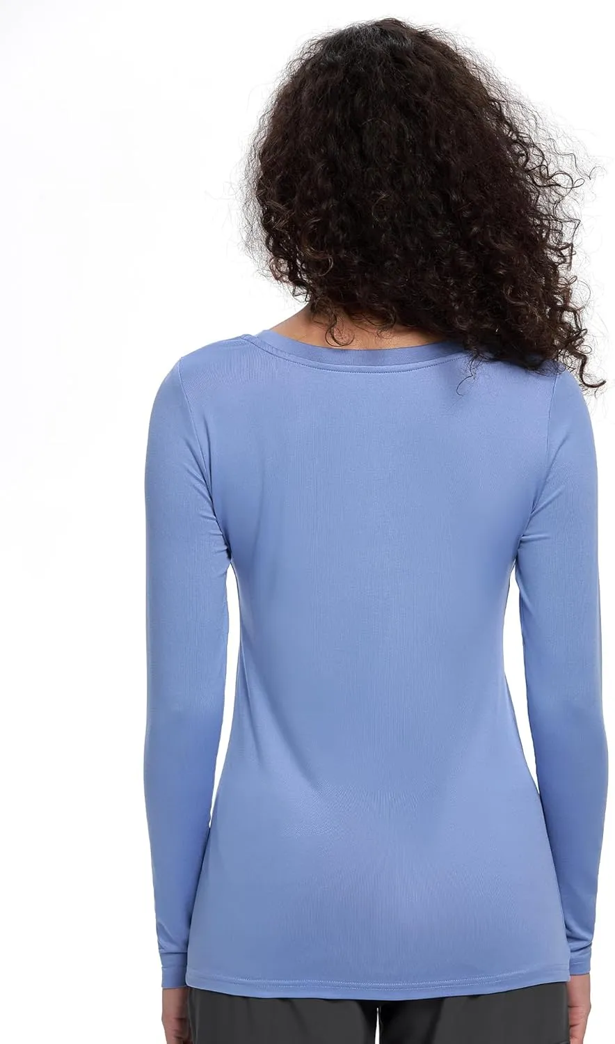 COZYFIT Underscrub Long Sleeve Women - Crew Neck Scrubs Undershirts for Nurse with Soft Fabric