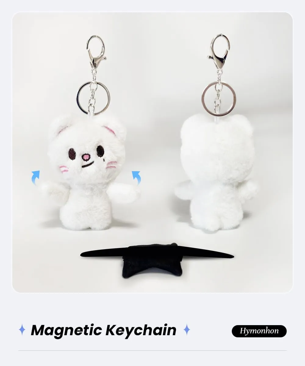 Cute Plush Keychain Soft Stuffed Animal Pendant for Women Backpack Tote Handbag Charm Decor Accessories