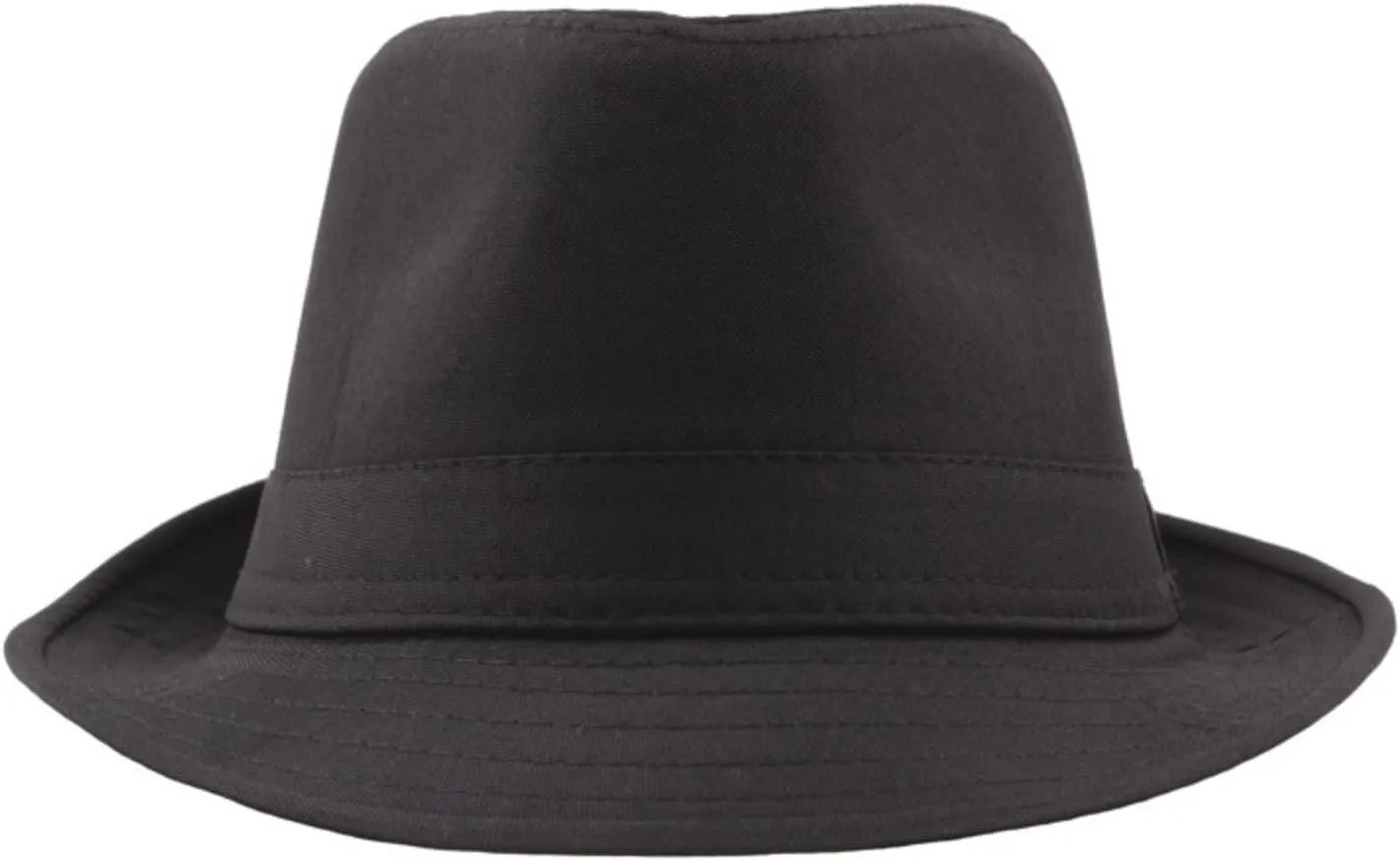 Fedoras Hats Summer Solid Color Men's and Women's Jazz Hats Outdoor Sun Protection and Sunshade Cloth Hats for Wedding, Party