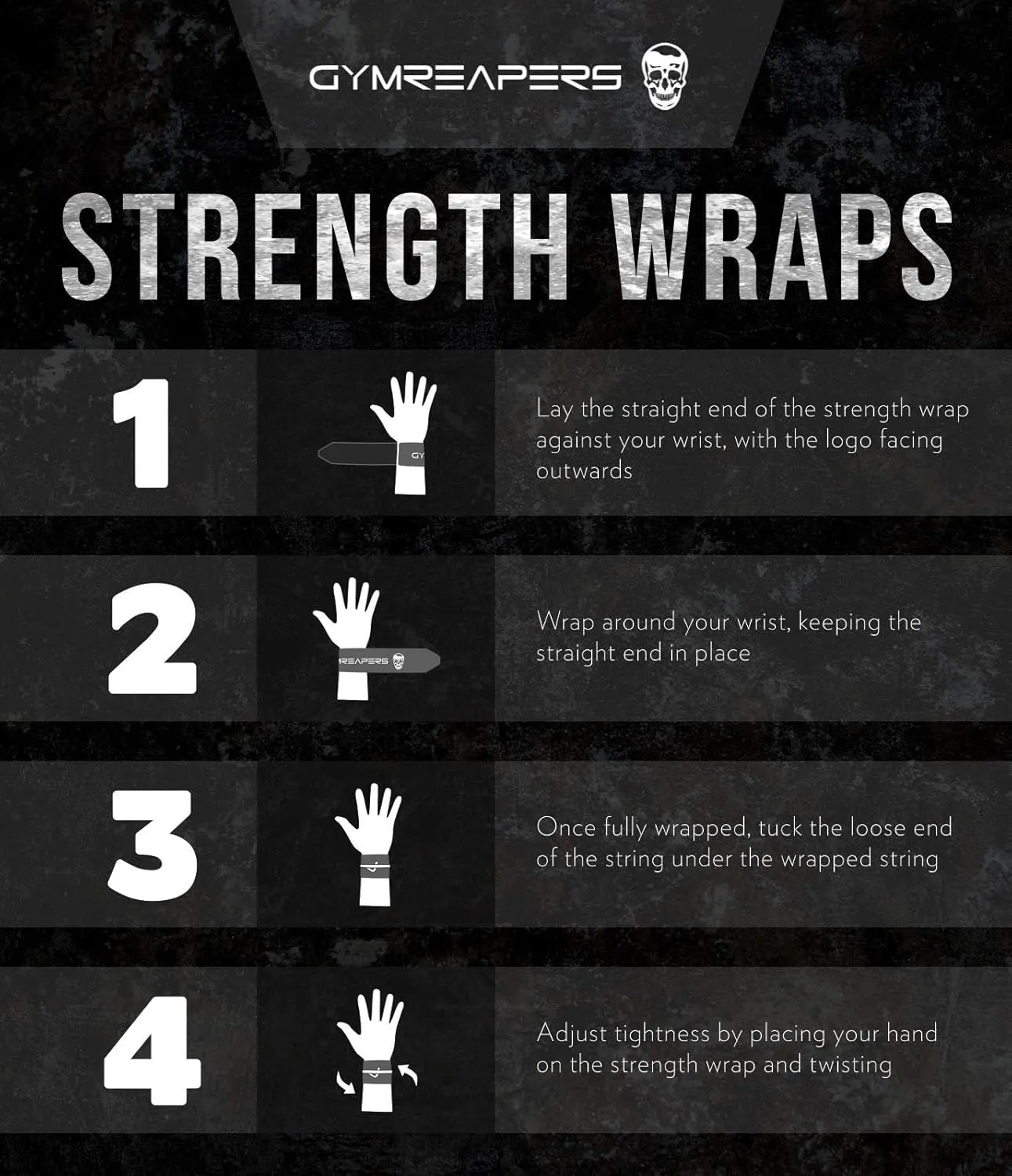 Gymreapers Strength Wrist Wraps for Cross Training, Olympic Lifting, Strength, WOD Workouts, Calisthenics - Strong Wrist Support for Men and Women - Fits All Wrist Sizes | Men and Women