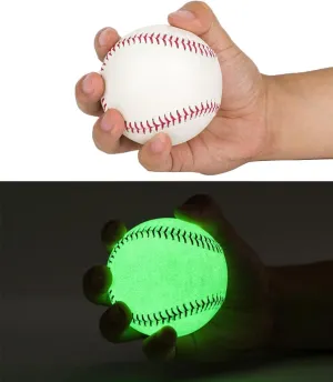Handcrafted Glow-in-The-Dark Baseball  Noctilucent Official Size and Weight, Premium Leather, Ideal for Night Play, Training, and Collectors