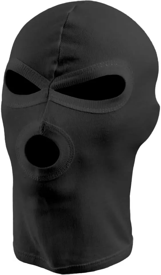 ICECLUB Shop 3 Hole Balaclava Cotton Ski Mask,Face Mask Unisex All Season Motorcycling, Cycling & Outdoor Sports for Men & Women - Black Gear for Skiing, Snowboarding