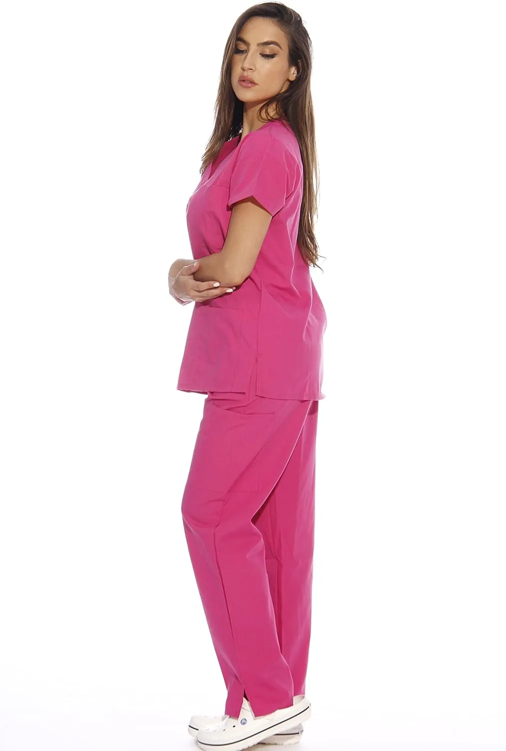 Just Love Women's Six Pocket Medical Scrubs Set (V-Neck with Cargo Pant)
