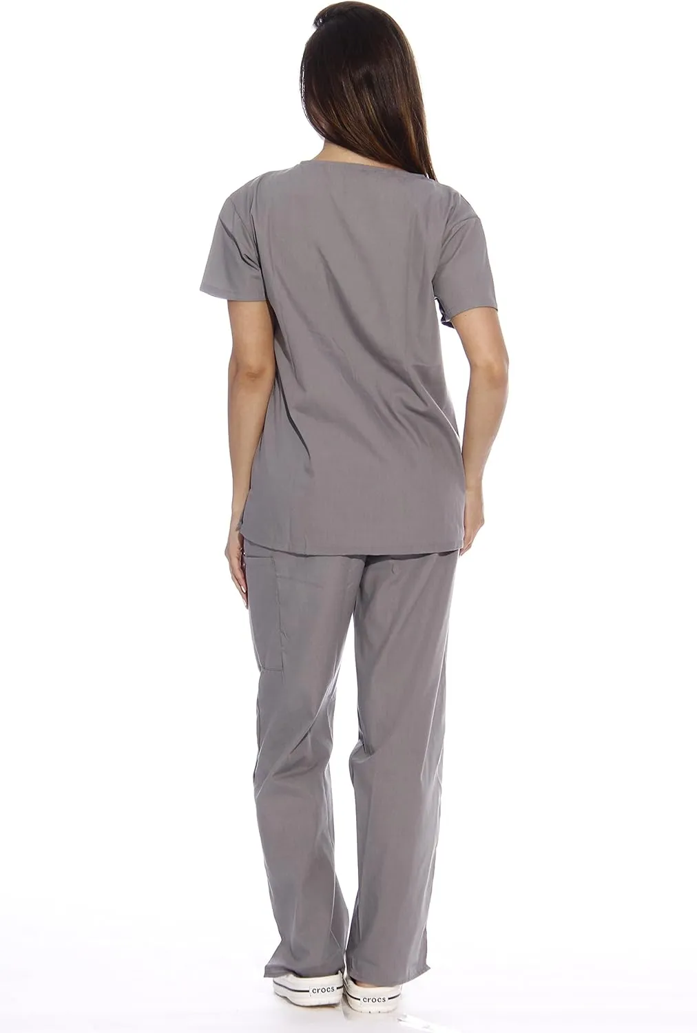 Just Love Women's Six Pocket Medical Scrubs Set (V-Neck with Cargo Pant)