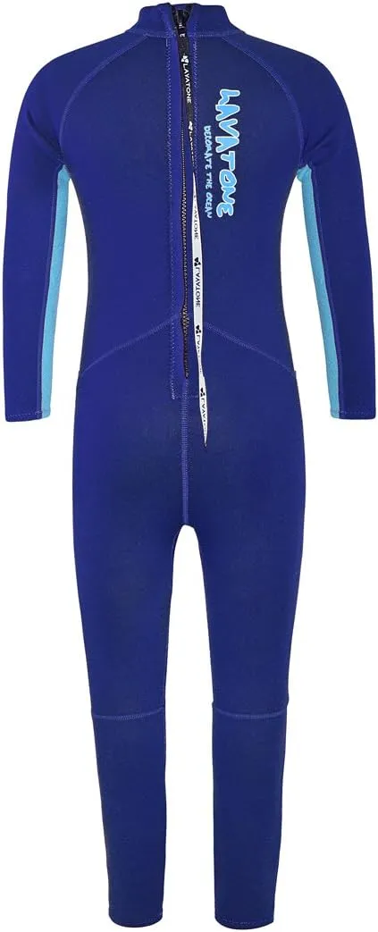 LayaTone Kids Wetsuit 3/2mm Neoprene Full Body Kids Wet Suits for Boys Girls One Piece Wetsuit for Swimming Diving Surfing Freediving Canoeing