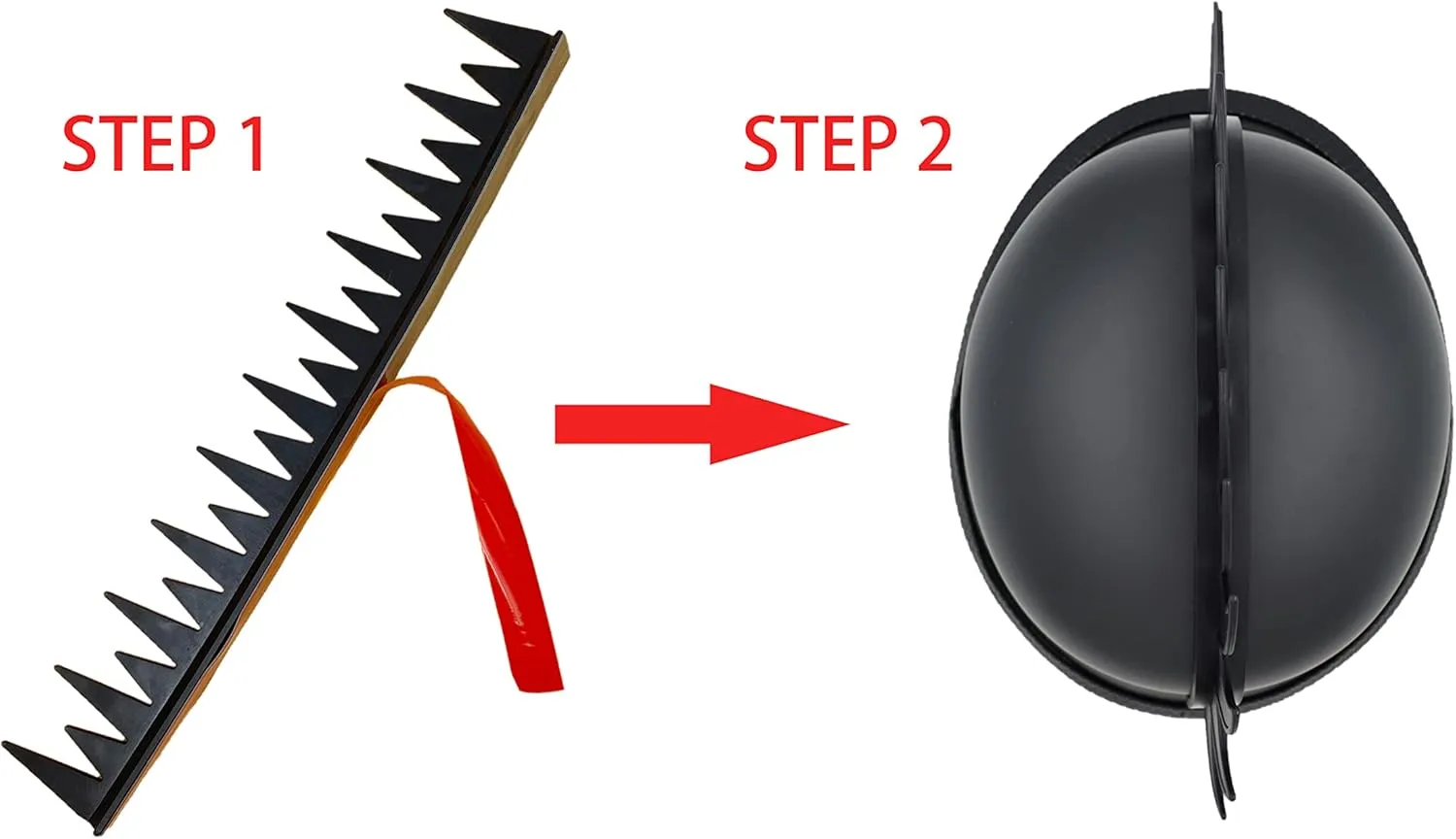 Reflecive Punk Rubber Mohawk Warhawk Wig Accessory Stick On Helmet for Ski Skate Bike Biker Bicycle Scooter Motorcycle Helmet (Zigzag - Black)