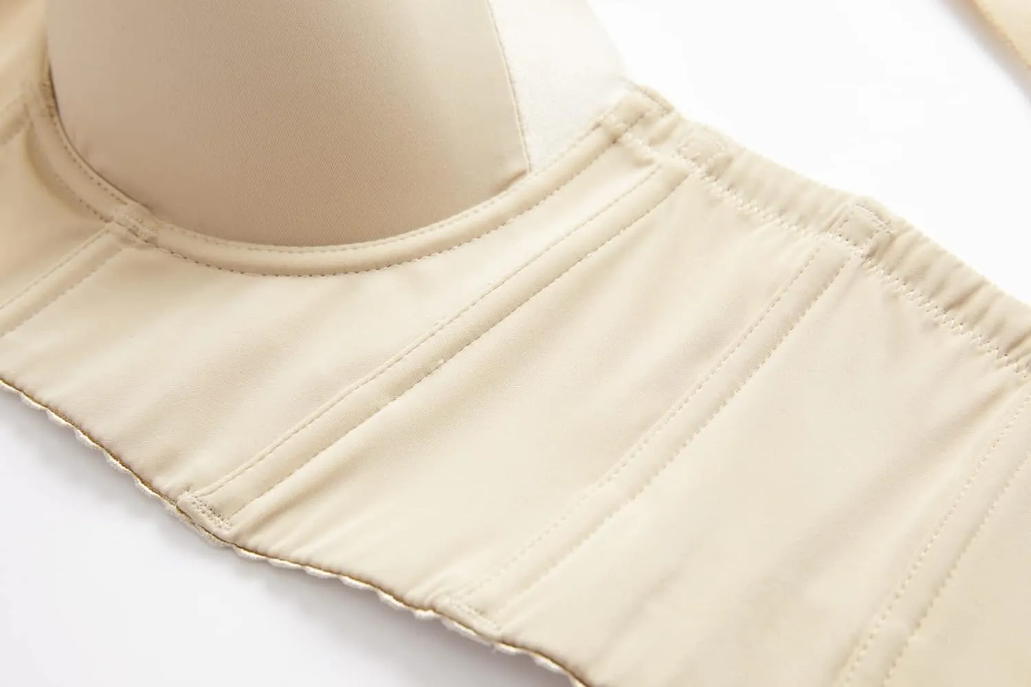 SEA BBOT Women Longline Strapless Bra Full Coverage Corset Bra Hide Back Fat