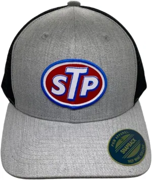 STP Vintage Trucker Hats Mesh Backing Snapback - Adjustable with Woven STP Patch