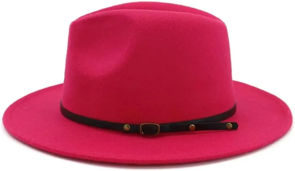 Unisex Fedora Hat Vintage Felted Jazz Top Hats Couple Trend Party Wedding Performance Cap