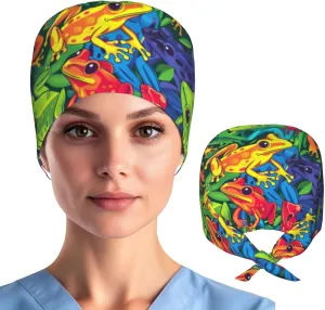 Working Cap Hat with Sweatband Comfortable and Breathable Adjustable Headgear for Men Women Scrub Cap